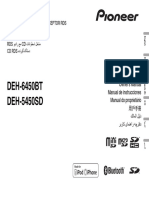 Operating Manual Deh 6450bt Deh 5450sd) Eng Esp Por