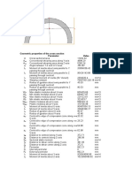 Geometric Properties of The Cross-Section Parameter Value: V, y V, Z