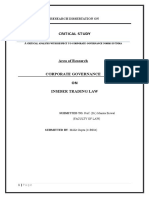 Corporate Governance Dissertation Mohit