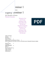 Equity Seminar 1 Equity Seminar 1: Q3: Doctrine of Notice