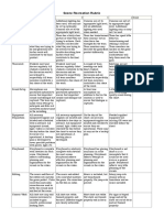 Scene Recreation Rubric