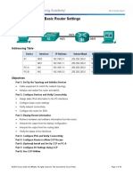 Lab4-4.1.4.6 - Configuring Basic Router Settings