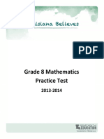 Practice Test Math Grade 8