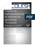 Proyecto de Curso de Formación Litúrgica