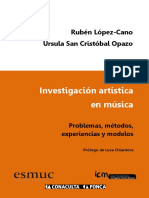 Investigación Artística en Música