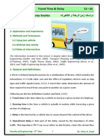 Lec 01 Traffic Time and Delays Studies