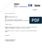 Din Automatización-Cotización Servicio de Mantenimiento Preventivo Ups Emerson 6kva-Abril 2015