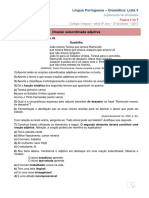 2013 9ano 2bim Gramatica Lista3 (1) Oraçoes Adjetivas