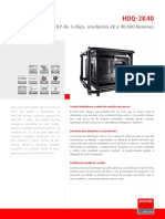 HDQ 2K40 SpecificationsBarco Proyector