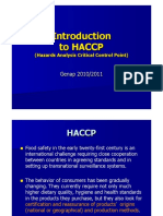 Introduction To HACCP