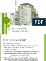 Sustainability: Sustainable Architecture