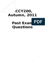 Sample Past Exam Questions Revised