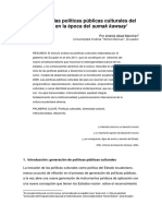 Paper Politicas Culturales ECUADOR, A. A PDF