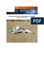 Construction Guide For Quick Build F-22 Raptor: Design by Tomas Hellberg