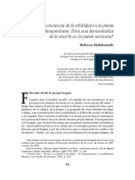 La Conciencia de La Nihilidad en La Poesía