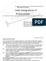 Indefinite Integration - Polynomials