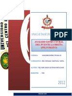 Analisis Estructural Del Puente