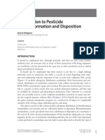 Pesticide Biotransformation and Disposition Introduction To Pesticide Biotransformation and Disposition