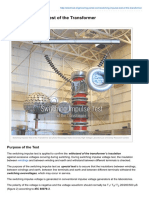 Switching Impulse Test of The Transformer