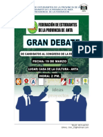 Reglamento Del Debate de Candidatos Al Centro Federado