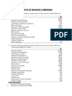 Accounts of Banking Companies