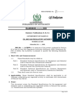 Sro Government of Pakistan Oil and Gas Regulatory Authority Notificat Ion