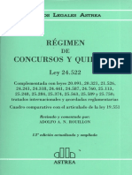 Rouillon, Alfredo - Regimen de Concursos y Quiebras