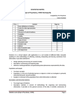 Statistics Notes