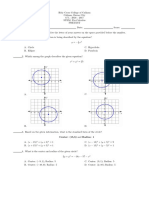 Pre-Test: PreCalculus