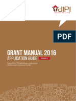 Grant Manual 2016: Application Guide