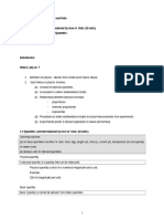 Chapter 1 Physical Quantities and Units