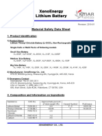 XenoEnergy Material Safety Data Sheet E