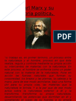 Karl Marx y Su Teoría Política.