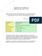 Instructivo para Ejecucion de Mufa Recta