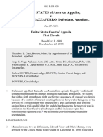 United States v. Kenneth Lee Mazzaferro, 865 F.2d 450, 1st Cir. (1989)