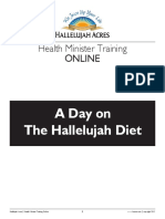 A Day On The Hallelujah Diet