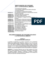 Reglamento Municipal Del Equilibrio Ecológico y La Protección Al Ambiente Del Municipio de Tlaquepaque