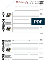Nightly Reading Log - Summaries