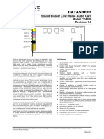 Sound Blaster Live! Value Audio Card Model CT4830 Revision 1.0