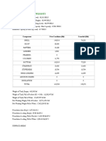 TANK DESIGN 001 API 650 Capacities and Weights Calculation Report