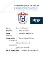 Impuesto Selectivo Al Consumo