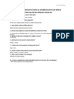 ºbanco de Preguntas para El Examen Escrito de Grado de Bachiller en Ciencias Sociales