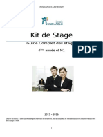 Kit de Stage 4ème Année Et M1