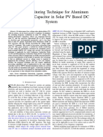 Online Monitoring Technique For Aluminum Electrolytic Capacitor in Solar PV Based DC System