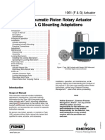 Type 1061 Pneumatic Piston Rotary Actuator