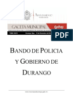 Bando de Policia y Gobierno