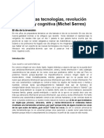 Las Nuevas Tecnologías Revolución Cultural y Cognitiva (Michel Serres)