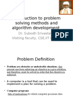 Introduction To Problem Solving Methods and Algorithm Development by Dr. S. Srivastava..