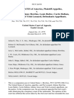 United States v. Pat Leonard, Johnny Bowline, Louis Butler, Curtis Hallum, Johnny Jones and Trish Leonard, 593 F.2d 951, 10th Cir. (1979)