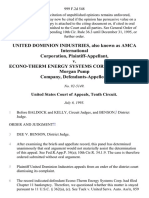 United Dominion Industries, Also Known As Amca International Corporation v. Econo-Therm Energy Systems Corporation, and Morgan Pump Company, 999 F.2d 548, 10th Cir. (1993)